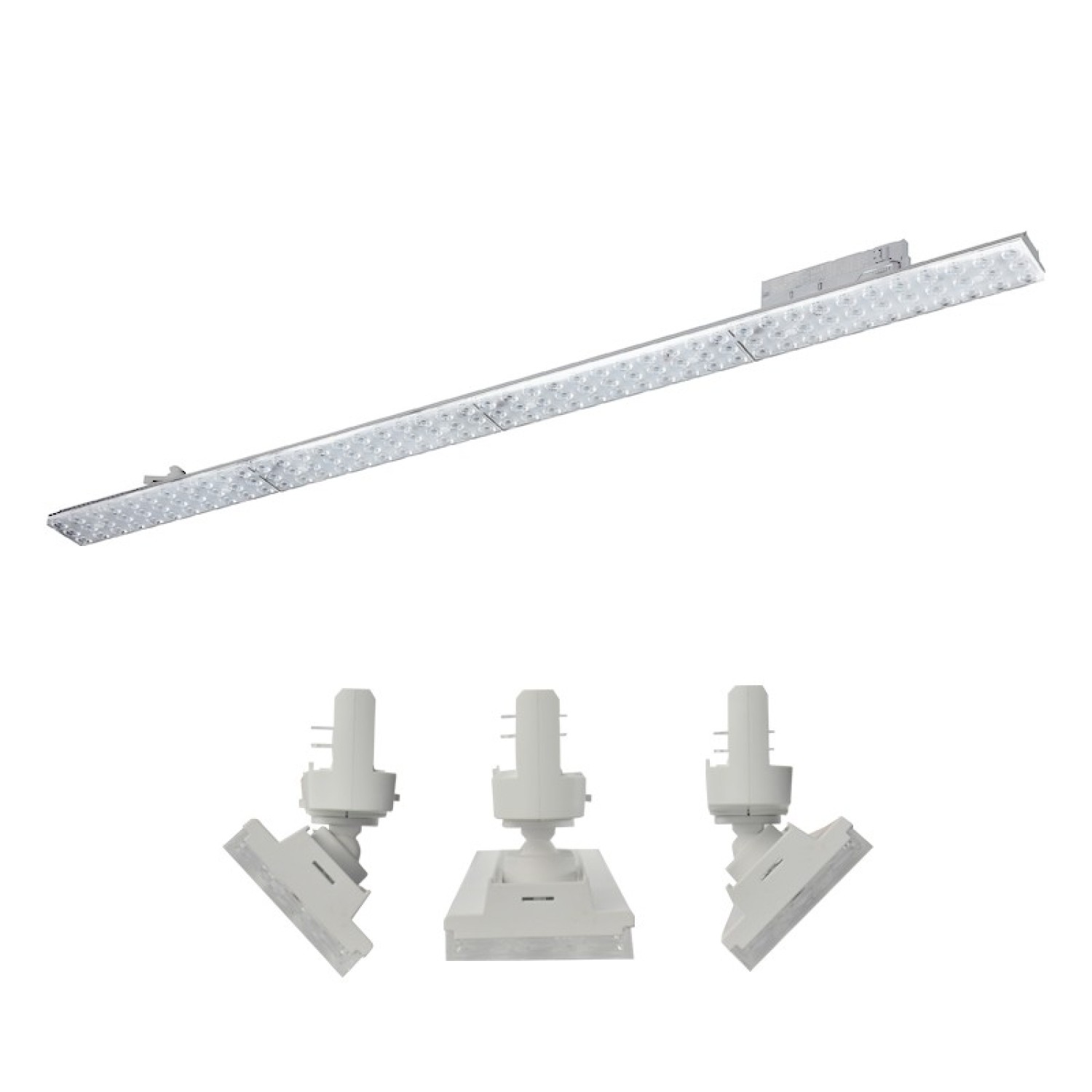 LED релсово осветително тяло 230V, бял, 40 W, 4000K, 5600 lm, L1144 mm