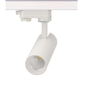 LED релсов спот 230V, бял, 10 W, 3000K, 1000 lm