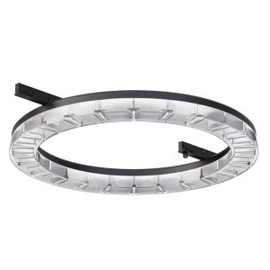 Мини магнитно кръгло линейно осветително тяло 24V, черен/бял, 24 W, 3000K