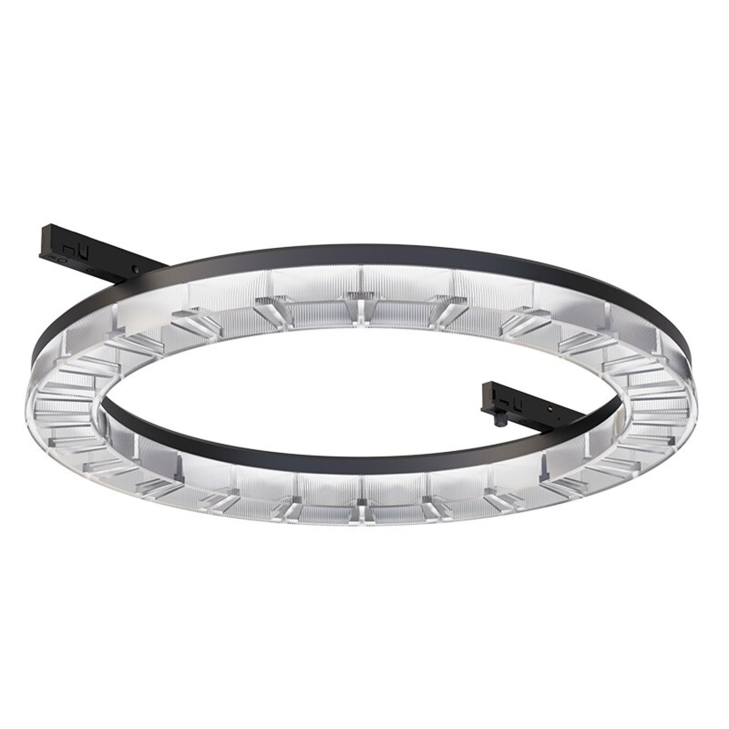 Мини магнитно кръгло линейно осветително тяло 24V, черен/бял, 24 W, 3000K