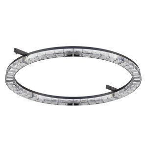 Мини магнитно кръгло линейно осветително тяло 24V, черен/бял, 30 W, 3000K